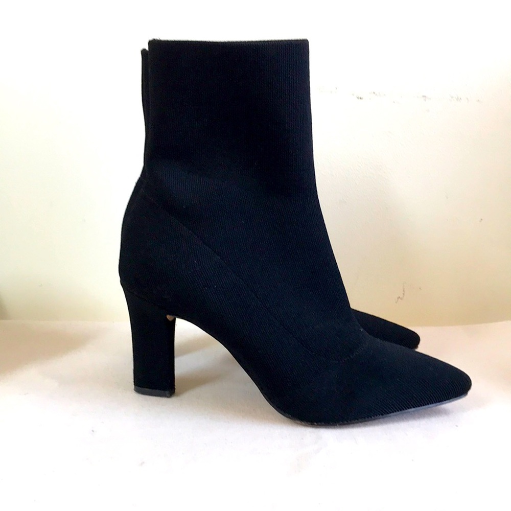 Botkier New York Sz 8 Nadia sock bootie black vegan bootie. Witchcore pointy toe